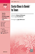 Santa Claus Is Comin' to Town SATB choral sheet music cover